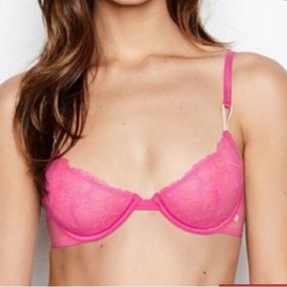 Victoria’s Secret UnLined Demi Double Lacey Bra size 32DDD NWOT - Picture 1 of 10